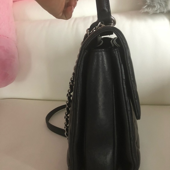 CHANEL Black Quilted Lambskin Leather Flap Handbag Original Iconic - Picture 5 of 9